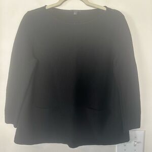 COS Black Crewneck Sweater
